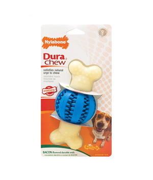 Nylabone DuraChew Double Action Chew Round Ball (PACK OF 3)