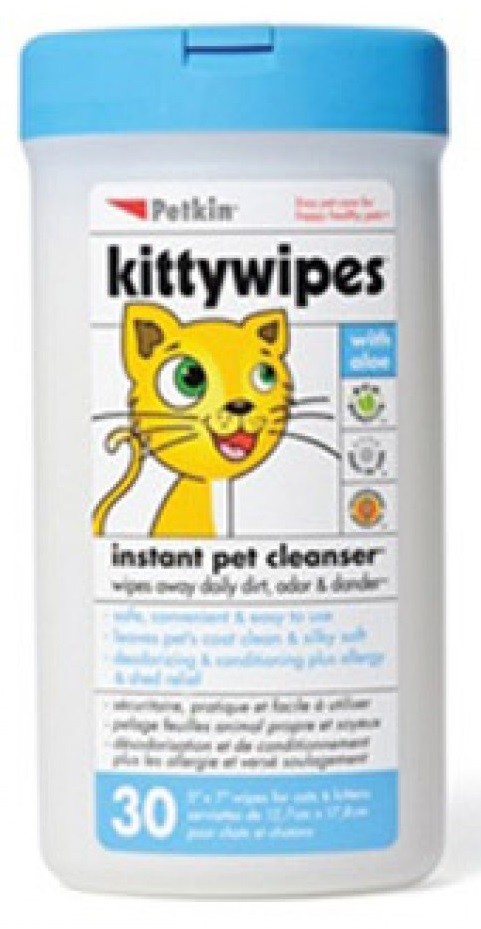 Petkin Kitty Wipes 30ct-PACK OF 3