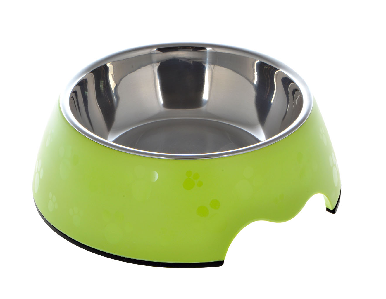 Nutrapet Melamine Round Paw Bowl Sets Green M:17.5 * 6.5Cms 350/ml11.8oz