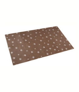 Dry Mate Pet Place Mate Dogs BROWN STRIPE/  TAN PAW 16 X 28 Inches (PACK OF 3)