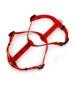 PETMATE NYLON DOG HARNESS 5/8"X14-20" RED