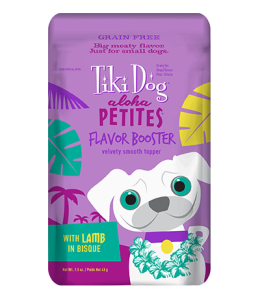 Tiki Dog Aloha Petites Flavor Booster Bisque Toppers Lamb -1.5 oz. pouch - (PACK OF 3)
