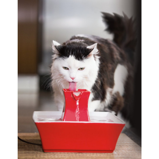 Drinkwell Pagoda Pet Fountain Red -BOX of 4 Save 10%