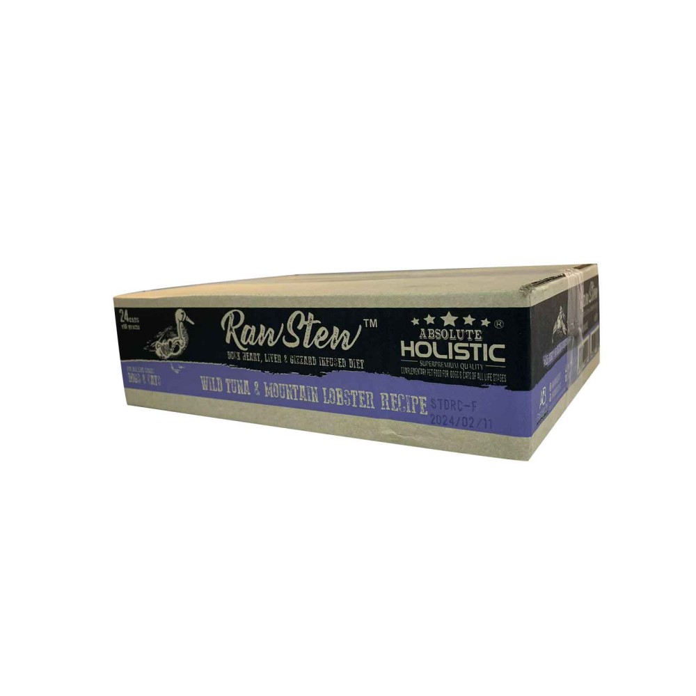 Absolute Holistic RawStew - Wild Tuna & Mountain Lobster Recipe 80g - (1box 24pcs) 