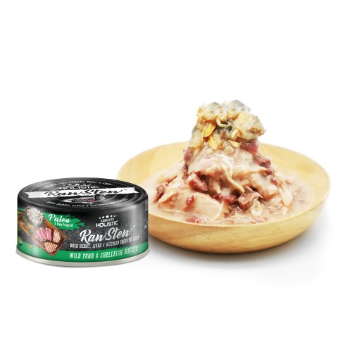 Absolute Holistic RawStew - Wild Tuna & Shell Fish Recipe 80g - (1box 24pcs)