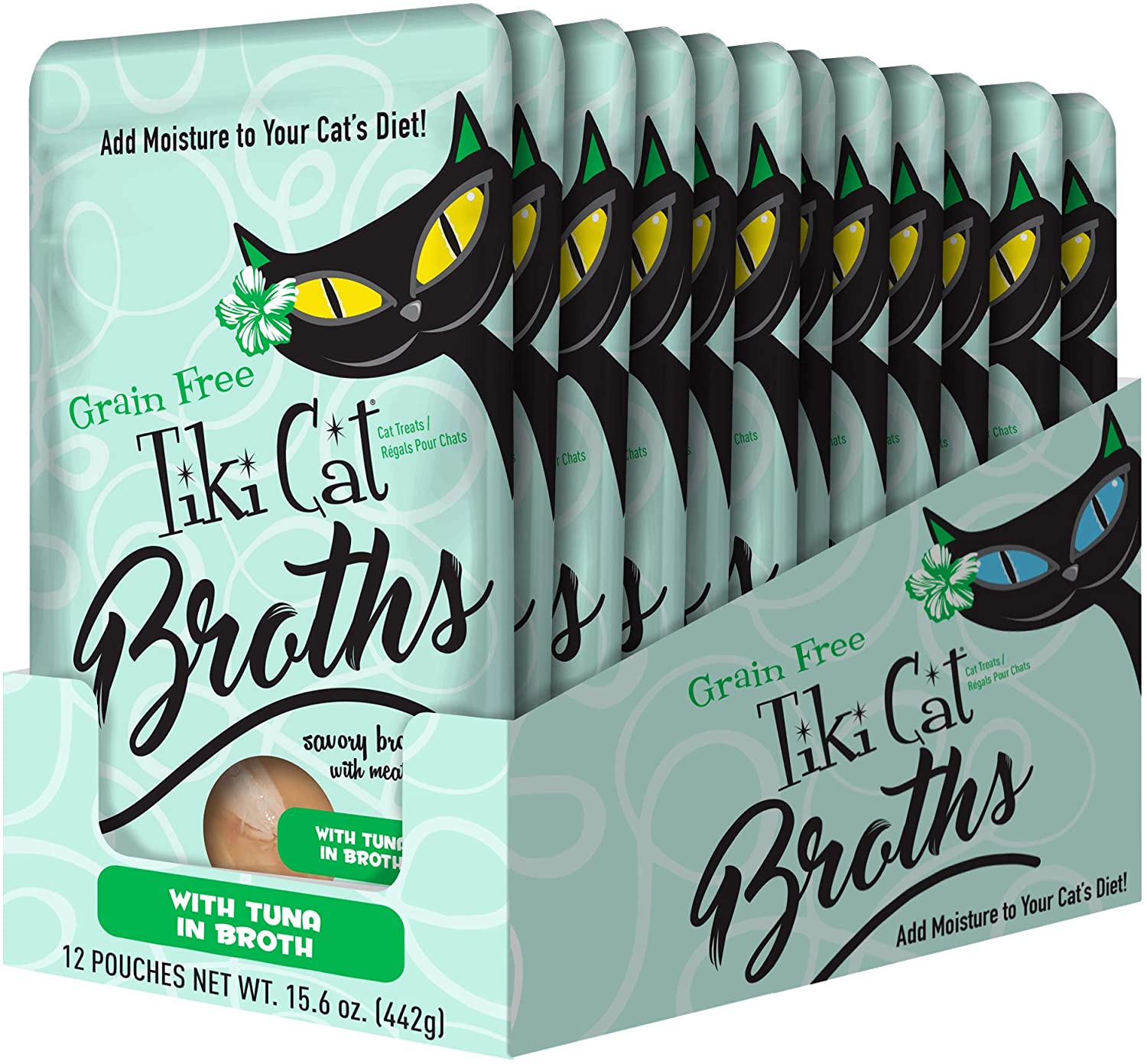 Tiki Cat Broth Tuna  -1.3 oz pouch - (PACK OF 3)