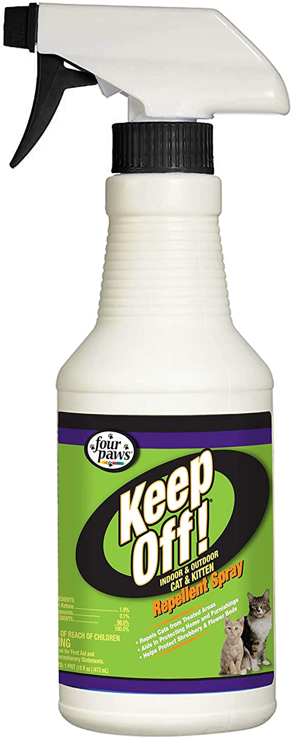 Four Paws Keep Off! Indoor  Outdoor Repellent for Cats 16oz  -(1Box 12pcs)