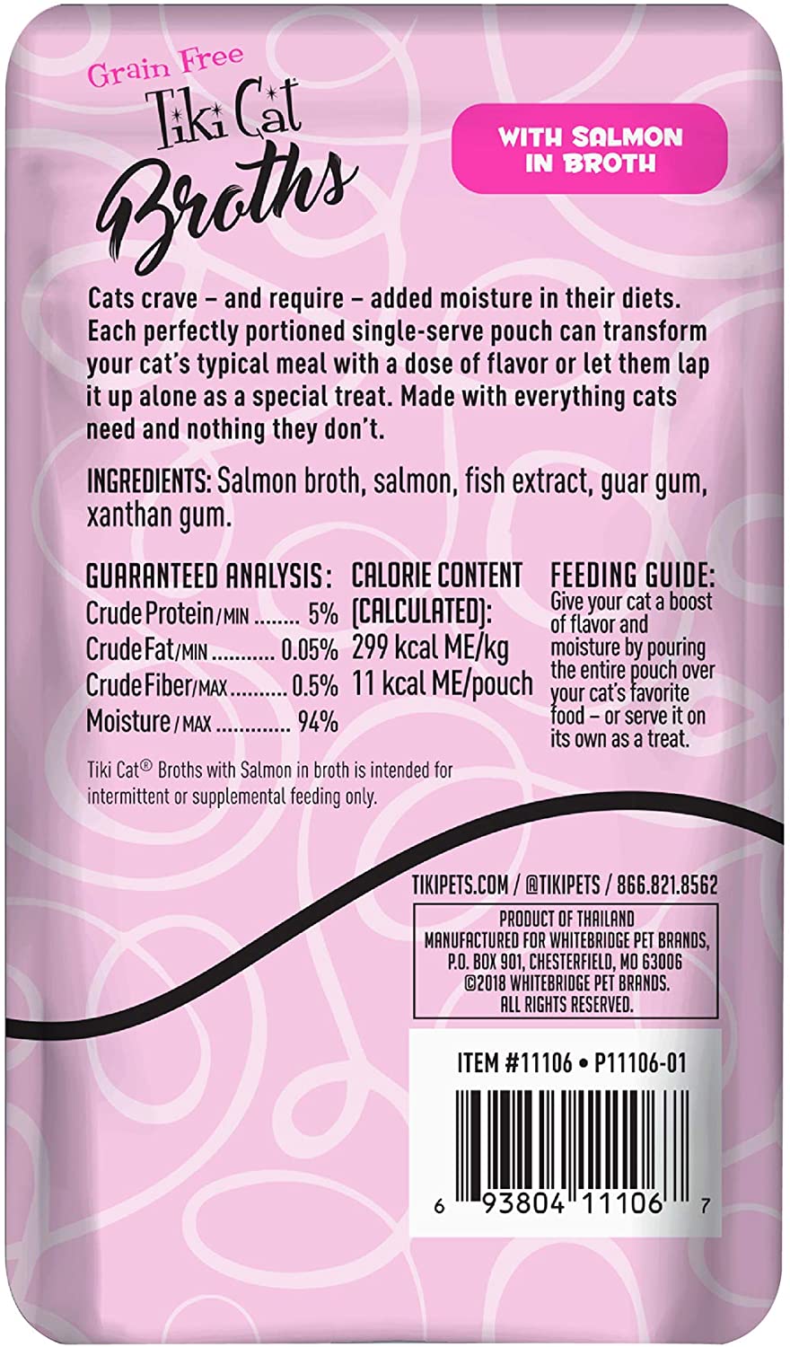 Tiki Cat Broth Salmon  -1.3 oz pouc (1BOX - 12PCS)